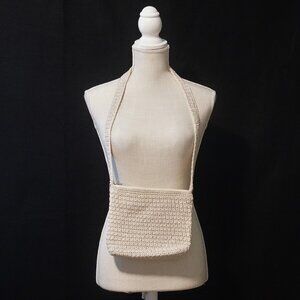 MA-DE Y2K Crocheted Crème Small Purse